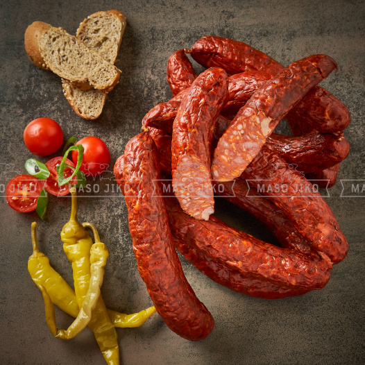 detail Šebestiánská klobása